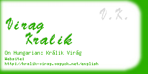 virag kralik business card